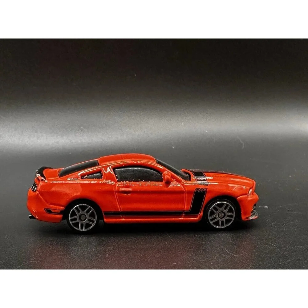 2012 Ford Mustang Boss 302‎ Orange Maisto 1:64 Scale Diecast Car Loose GUC